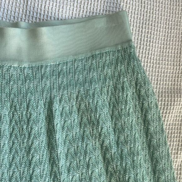 NWT Anthropologie Cecilia Prado Mint Knit Maxi Bohemian Spring Summer Skirt sz M - Picture 9 of 12